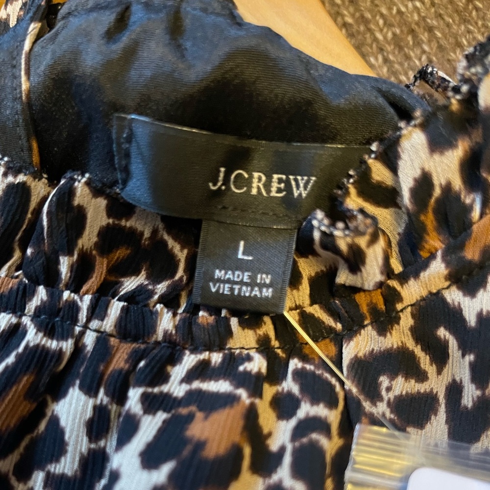 J. Crew NWT Animal Print Blouse - Picture 13 of 14